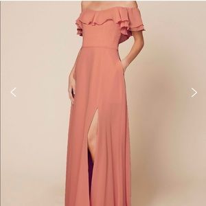 Dear Cleo Amber colored Sophia dress